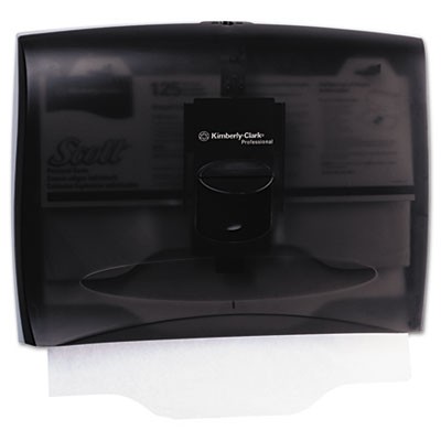 IN-SIGHT Toilet Seat Cover Dispenser, 17 1/2x3 1/4x13 1/4, Smoke/Gray