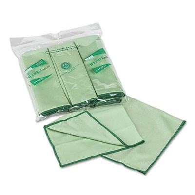 WYPALL Cloths w/Microban, Microfiber 15 3/4x15 3/4, Green