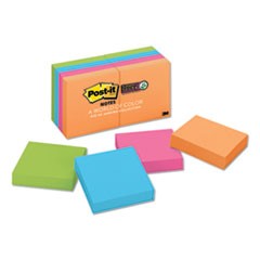 Post it Note Green/Blue/Pink/Orange Assortment 2x2 90/SHT 8/PKG