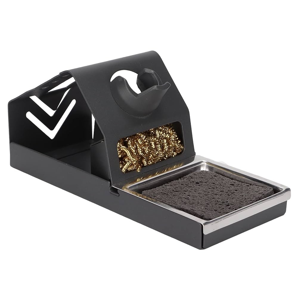 Soldering Station w/ Detachable Stand, Sponge, Brass Curl & Tip Removal Pad