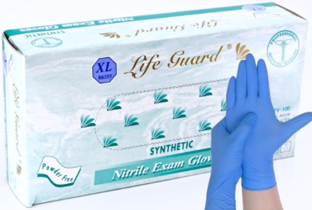 Glove Nitrile 9.5" 3.5Mil FDA Medical/Exam P/F Blue MED 100/BX 10/CS
