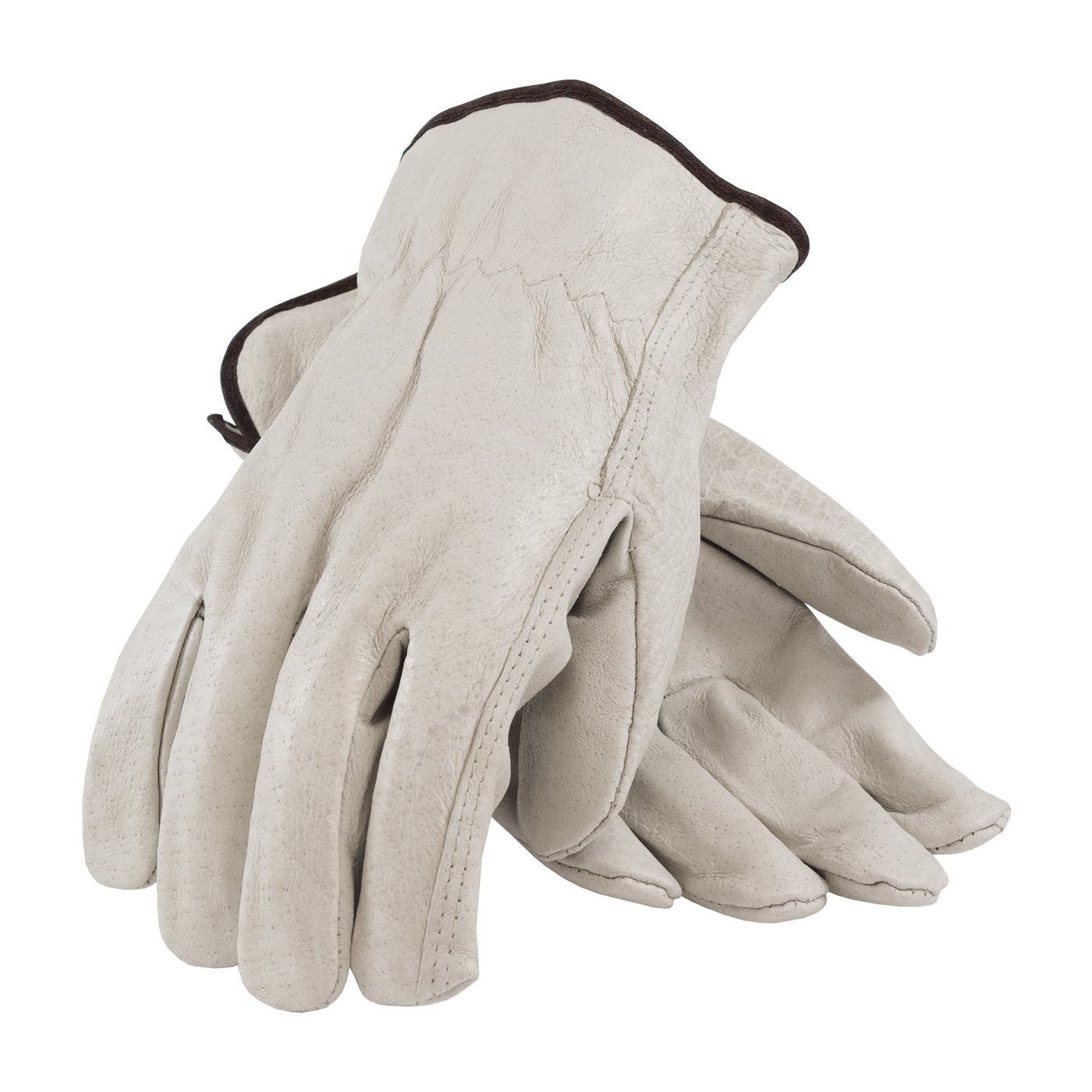 Top Grain Pigskin Drivers, Industry Grade, Straight Thumb Size Large