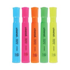 Highlighter Chisel Tip Fluorescent Colors Assorted 5/PKG