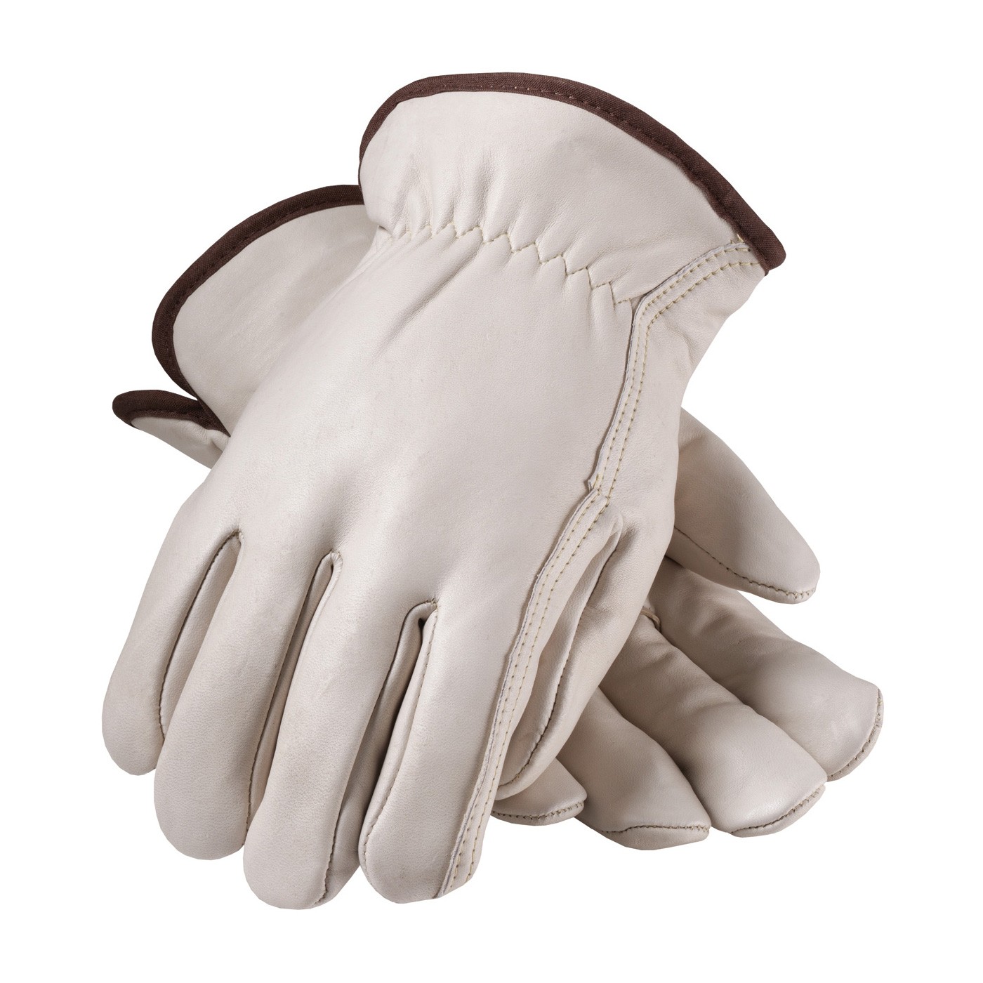Top Grain Cowhide Drivers, Reg. Grade, Red Foam, Straight Thumb Size Small