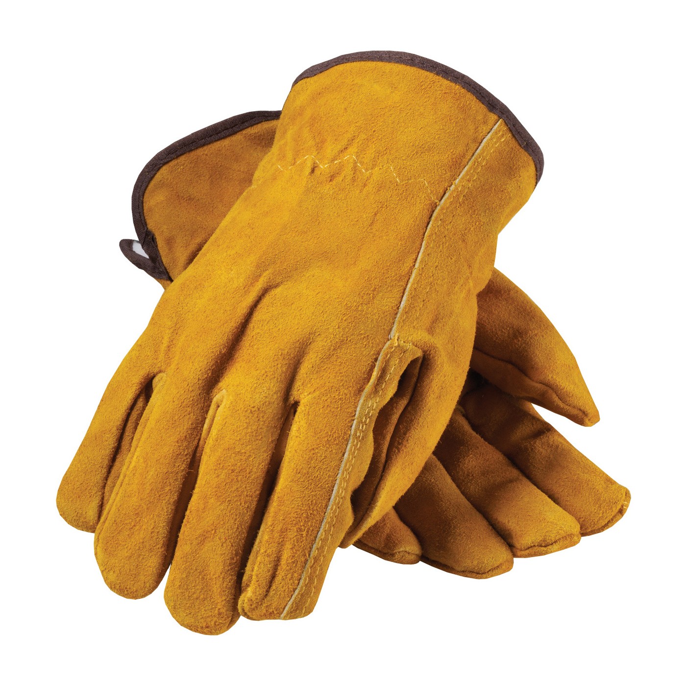 Split Cowhide Drivers, Reg Grade, Wht. Thermal, Tan, Straight Thumb Size X-Large