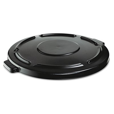 Vented Round Brute Lid, 24 1/2x1 1/2, Black