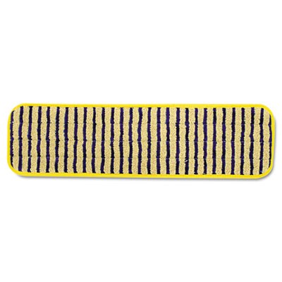 Microfiber Scrubber Pad, Vertical Polypropylene Stripes, 18", Yellow