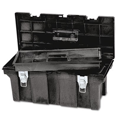 Industrial 26" Tool Box, Black