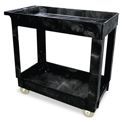 Cart 34x31.25 2 Shelf Black 300lb capacity