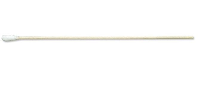 Swab 6" Cotton Tip Wood Shaft 1" Head No Glue 100 PK/10 Bx/10 BXS/CS