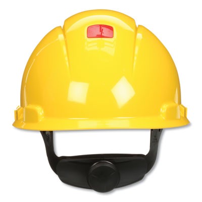 Hard Hat With Four Point Ratchet Suspension Yellow