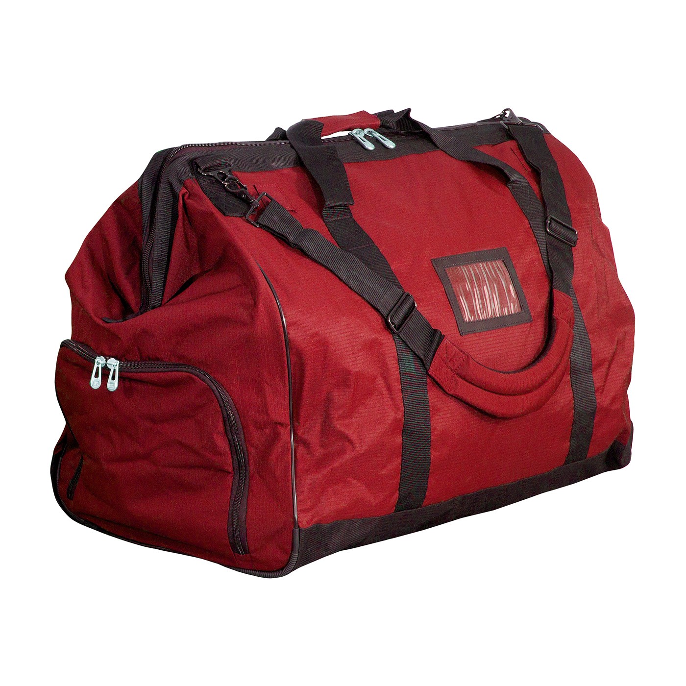 Gear Bag w/ Wheels & Handle, Red, Polyester, 28L x 22H x 16.5W