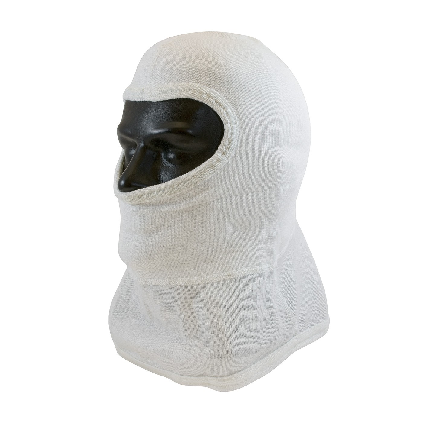 100% Nomex Full Face, White Str-Cut Design, 2-Ply Head & Bib, NFPA 1971