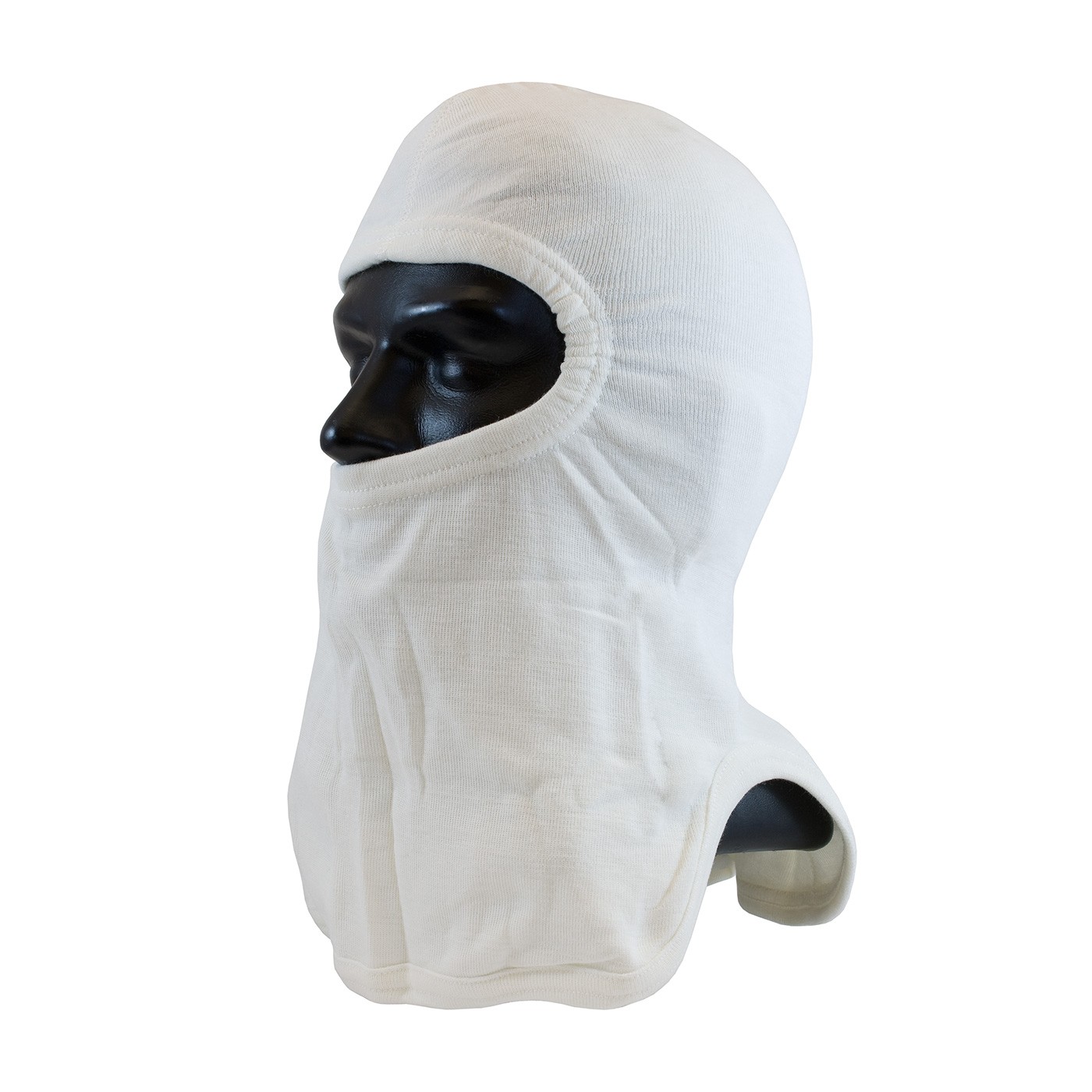 20% Nomex/80% Lenzing FR Full Face, White, Tri-Cut Design, NFPA 1971