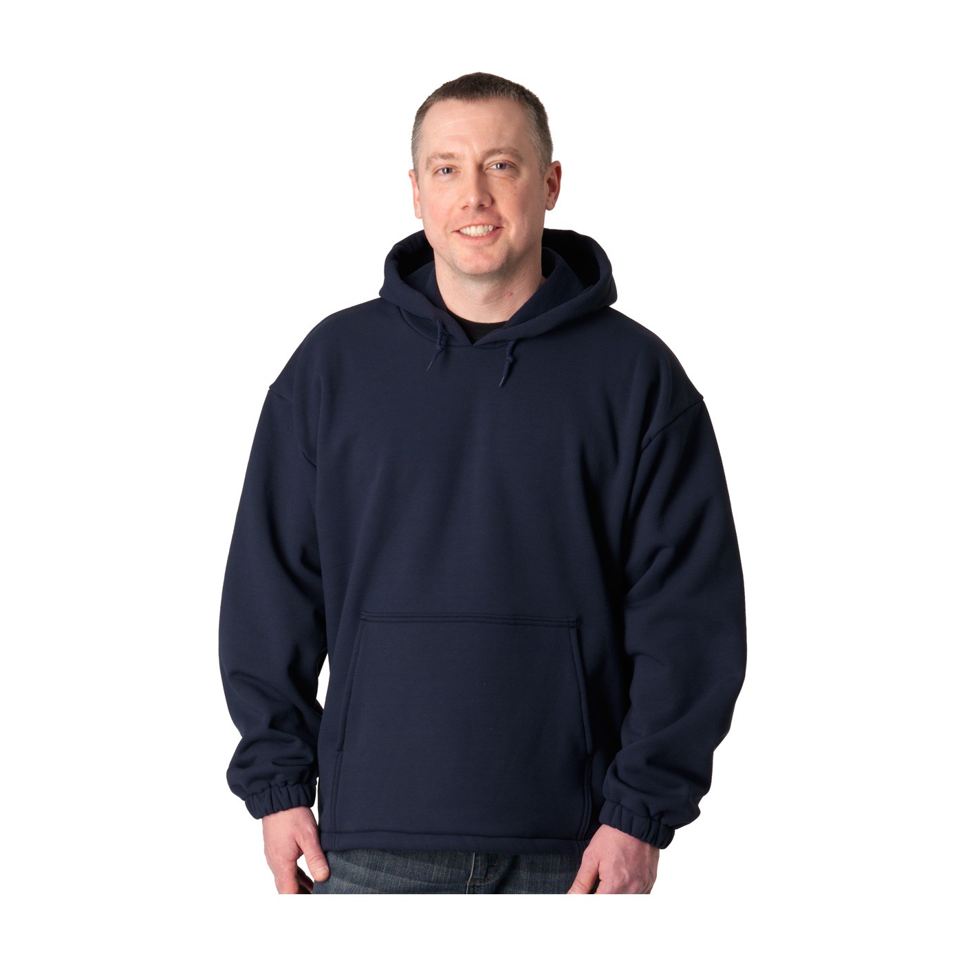 9 Cal FR Wind Pro Pullover Hoodie Sweatshirt, Wind/Water Resist., Nvy Size X-Large