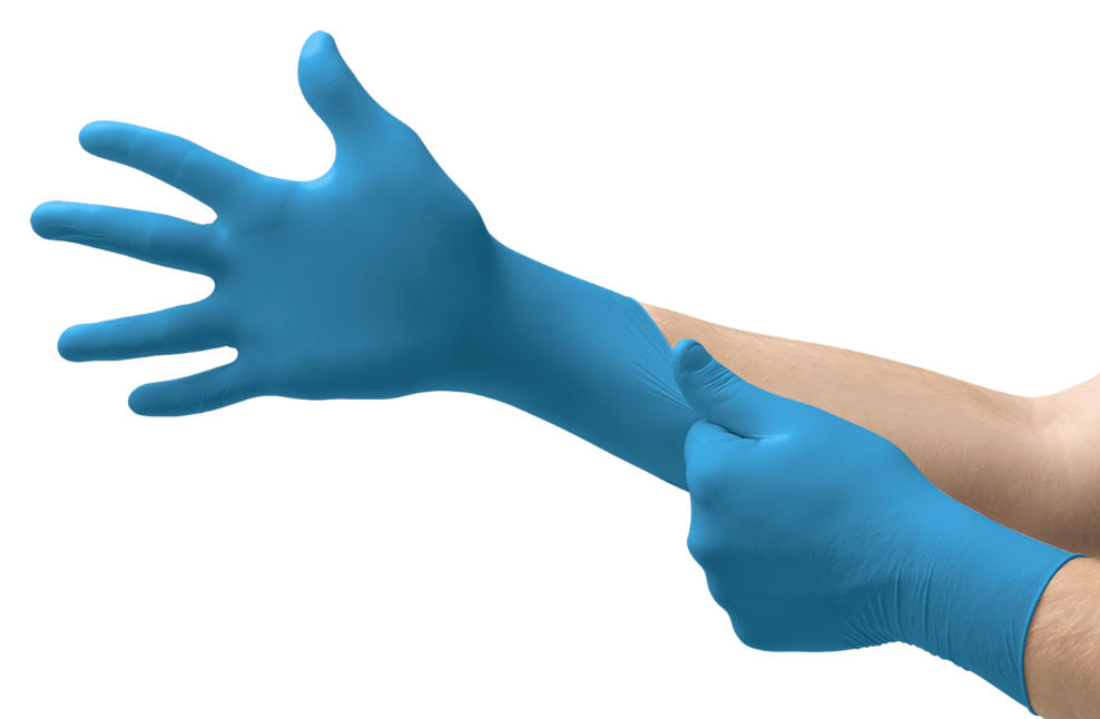 Glove TochNTuff Nitrile Blue Small 10/100/CS