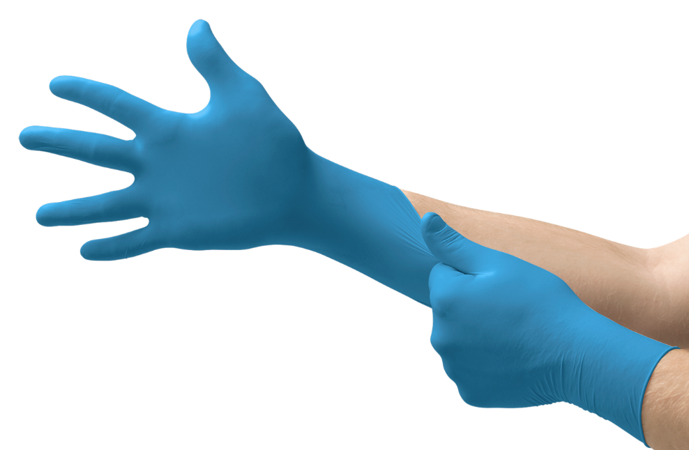 Glove TochNTuff Nitrile Blue Large 10/100/CS