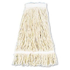 Mop Head Cotton 24oz. White Loop End 12/CS