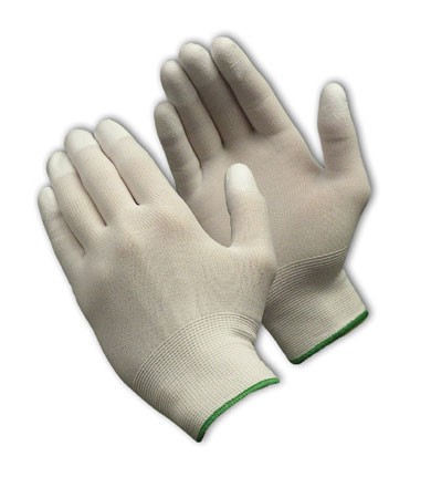 CleanTeam, 15G Nylon w/PU Coated Finger Tips Size Small