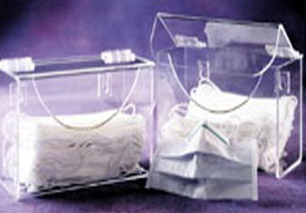 Dispenser Face Mask 9x5x4 Wall Mountable Clear Acrylic AK264