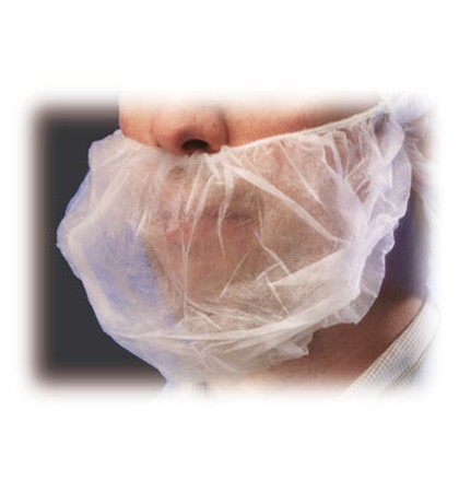 Beard Cover Non-woven White 100/Bg 10BG/CS