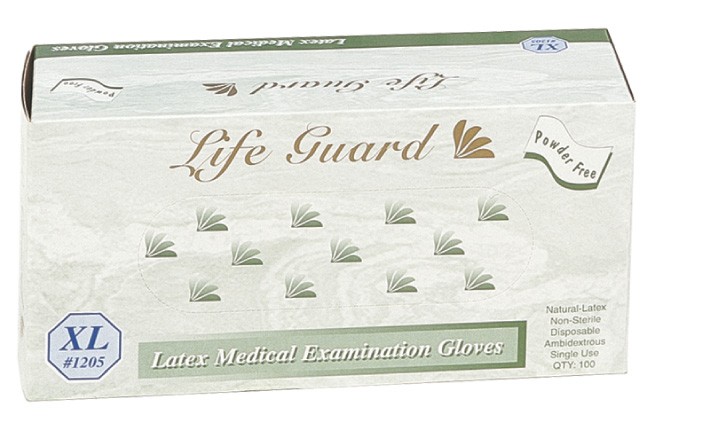 Latex Examination Gloves Powder Free Smooth FDA Medical Grade 100/BX 10/CS