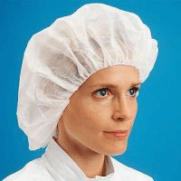 Cleanroom Bouffant Caps, Polypropylene, Latex Free