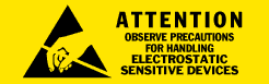 Label .625x2 ESD "Attention Observe" L53 1000/RL