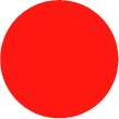 Color Code Labels - circles 1" dia. fluor red 1000/RL
