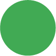 Color Code Labels - circles 1" dia. green 1000/RL