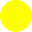 Color Code Labels - circles 1" dia. yellow 1000/RL