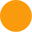 Color Code Labels - circles 2" dia. Flor Orange 1000/RL