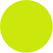 Label 3" Flourescent Green Circle 1000/RL