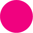 Label 3" Flourescent Pink Circle 1000/RL