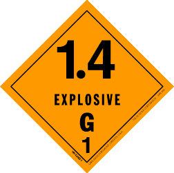 Hazardous Material Explosive Labels 4" x 4" 500/RL