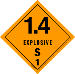 Hazardous Material Explosive Labels 4" x 4" 500/RL