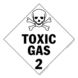 Hazardous Materials Placards- - class 2 gases tagboard Packaged-25