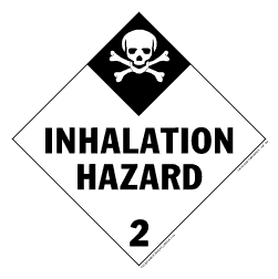 Hazardous Materials Placards- - class 2 gases vinyl Packaged-25