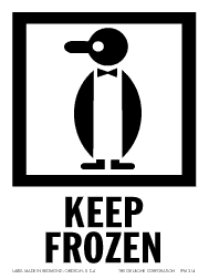 Label 3x4 "Keep Frozen" IPM-314 500/RL