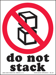 Label 4x4 Do Not Stack 500/RL RD29749