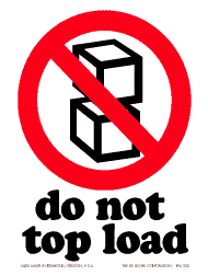 Label 4x6 Do Not Top Load 500/RL RD29810 (MDL15)