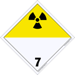 International Wordless Placards - class 7 radioactive vinyl Packaged-25