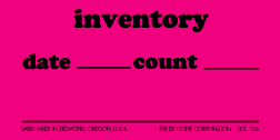 Label 1.25x2.5 9 Inventory Date Count Fluor 500/RL