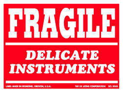 Label 3x4 "Frgl Del Instrmnts" 500/RL