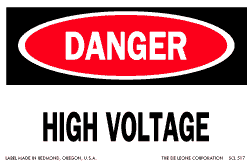 Danger and Caution Labels 2" x 3" 500/RL
