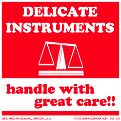 Label 4x4 Delicate Instruments 500/RL