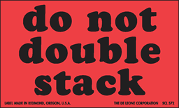 Do Not Labels 3" x 5" fluorescent red 500/RL