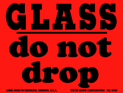 Glass Labels 3"" x 4"" 500/RL