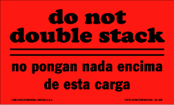 Do Not Labels 3" x 5" fluorescent red 500/RL