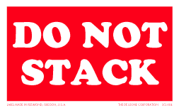 Label 3x5 "Do Not Stack" 500/RL